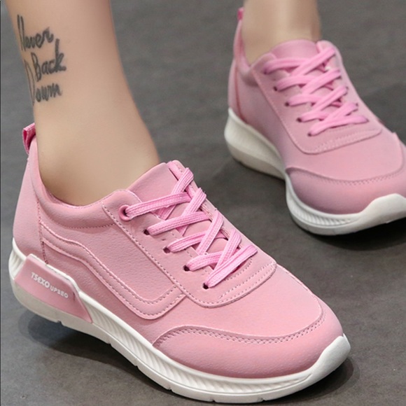 cute pink sneakers